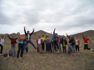 kids jumping for joy