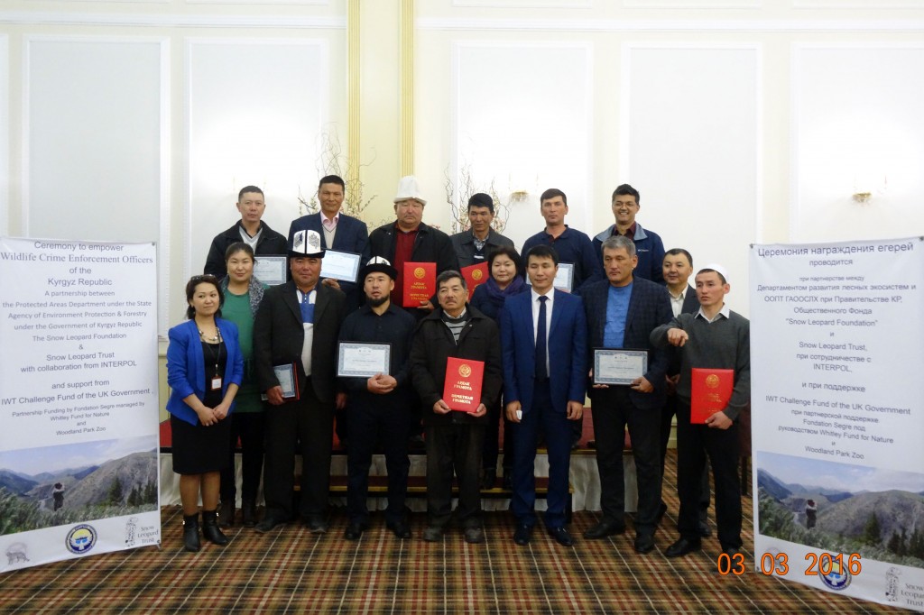 The award winners posed for a group shot after the ceremony